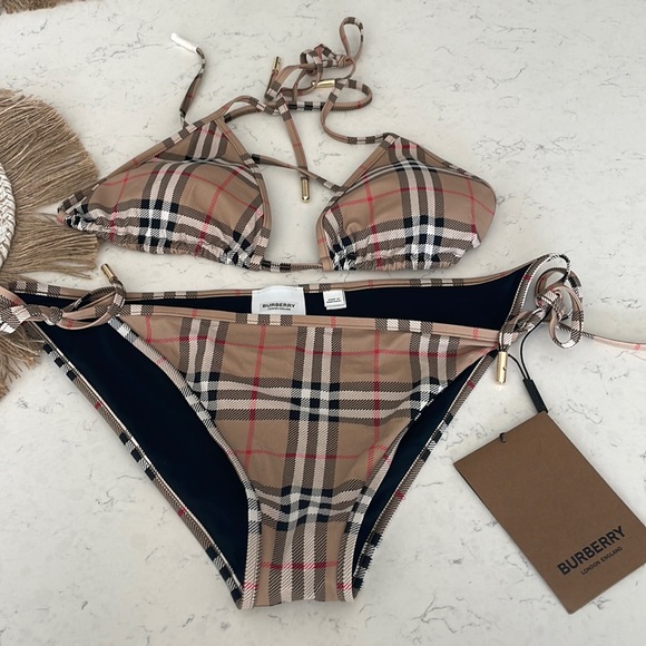 Burberry Swim Burberry Check Triangle Bikini Poshmark